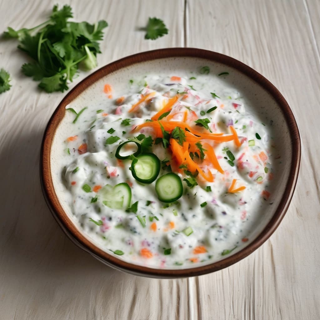 Raita de légumes mixtes / Mixed Vegetable Raita