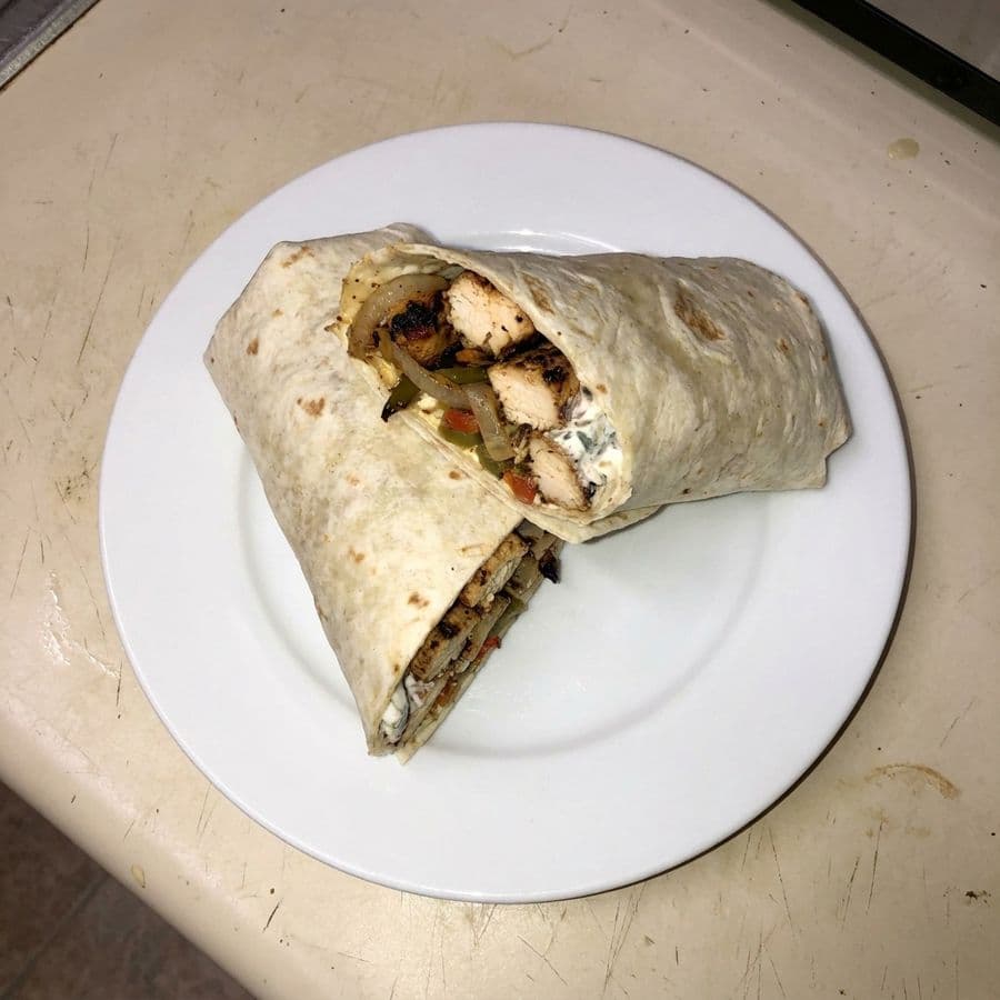 Wrap au poulet kabab / Chicken Kabab Wrap