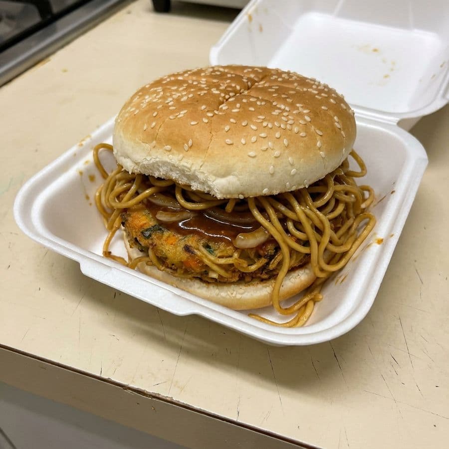Burger aux nouilles / Noodle Burger